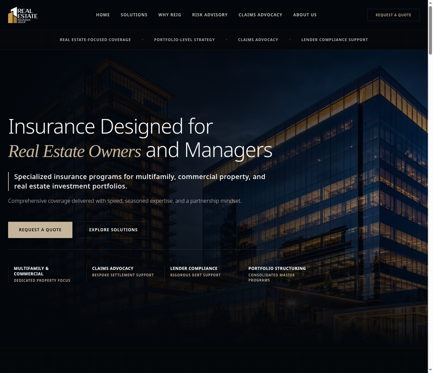Real Estate Insurance Group homepage
